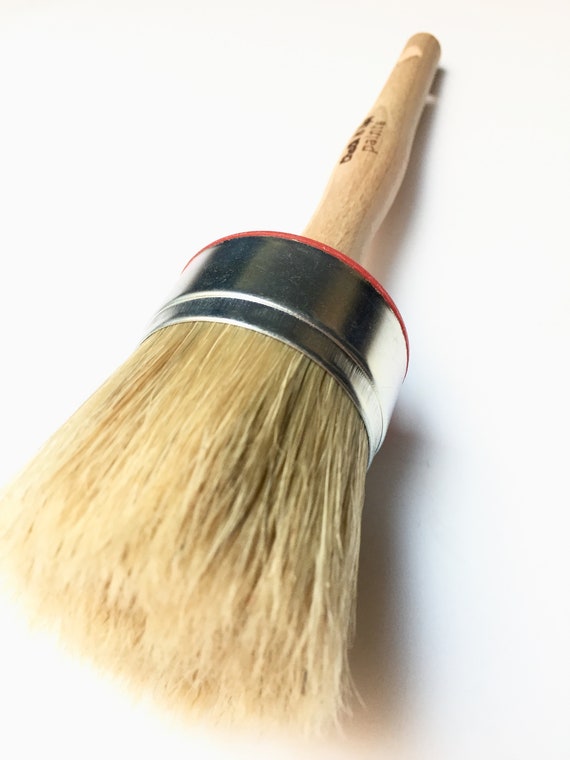 Wooden Handle Round Bristle Chalk Oil Paint Painting Wax Brush Artist  *B Ee