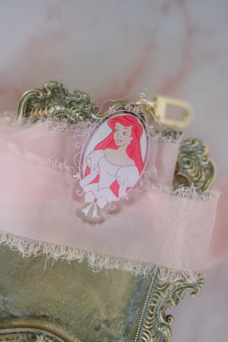 Disney Princess Keychain | Princess Bag Charm | Disney Bag Charm | Disney Keychain | Cute Princess Charm for Girls | Disneyland Keychain image 5