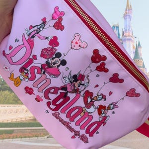 JUMBO Mouse and Friends Fanny Pack | Sweethearts Night at Disney | Love | Jumbo Belt Bag | Theme Park Bet Bag | Valentines Bag | Bum Bag