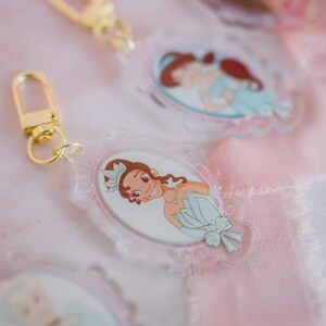 Disney Princess Keychain | Princess Bag Charm | Disney Bag Charm | Disney Keychain | Cute Princess Charm for Girls | Disneyland Keychain image 11