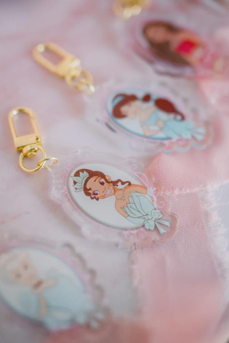 Disney Princess Keychain | Princess Bag Charm | Disney Bag Charm | Disney Keychain | Cute Princess Charm for Girls | Disneyland Keychain image 11