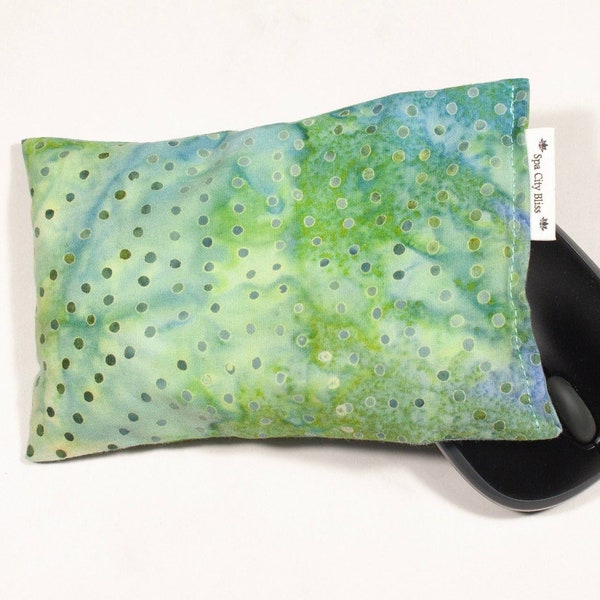 COMPUTER MOUSE WRIST rest, relief from hand pain, computer stress, use hot or cold, 100% cotton/flaxseed, optional lavender scent, reusable