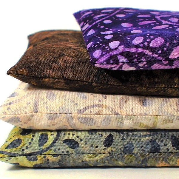 FLAXSEED EYE PILLOW sleep mask use hot or cold for relaxation headache sinus relief yoga, 100% cotton, flax seed, add lavender buds