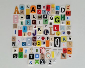 100 lettres de l'alphabet, lettres de scrabble, lettres vintage, lettres de jeu, lettres pour cadeaux, projets, signes verbaux, etc.