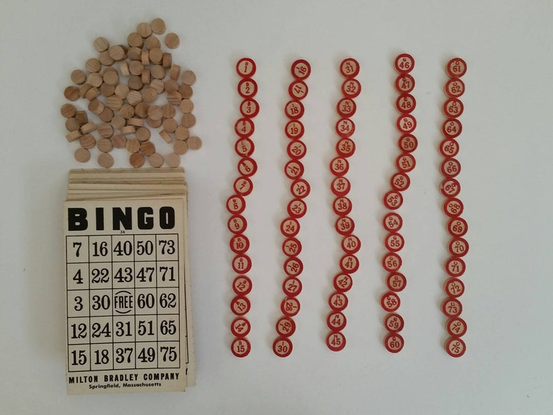 Vintage Bingo Game Etsy