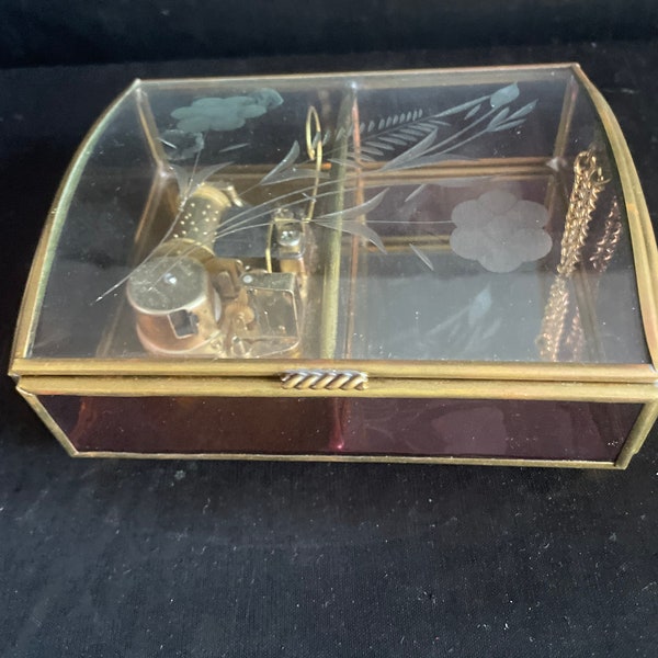Glass Music Box Etsy