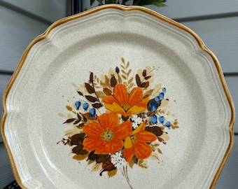 Vintage Mikasa Garden Club Dinner Plate: Replacement Stoneware Dish