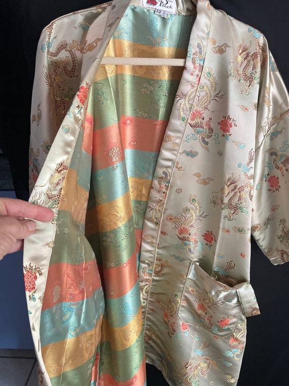 Peach Balloon Kimono Set
