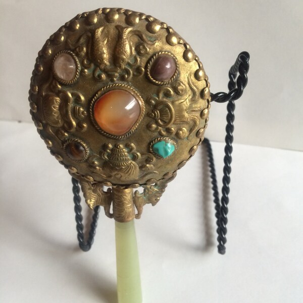 Jeweled Hand Mirror Etsy