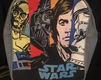 Star Wars  nylon back bag ,Hans Solo ,Darth Vader, Storm trooper ,C P-30 - Collectible movie - character unisex - twins -