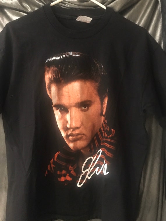 Collectible Elvis Presley , Tee shirt ,black Cotto