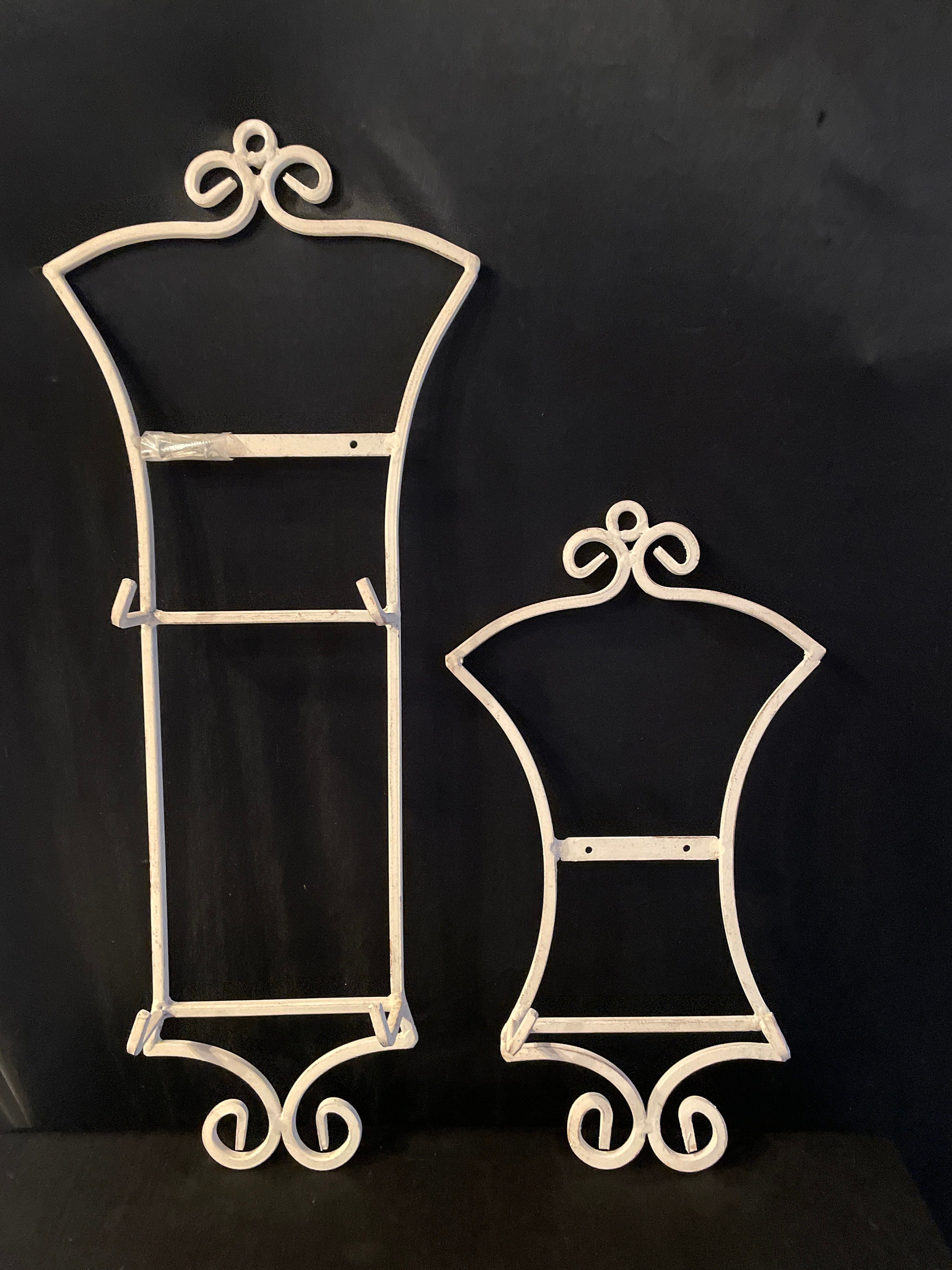 Collectible Plate Display Set 2, Wall Decor,plate Holders ,wrought