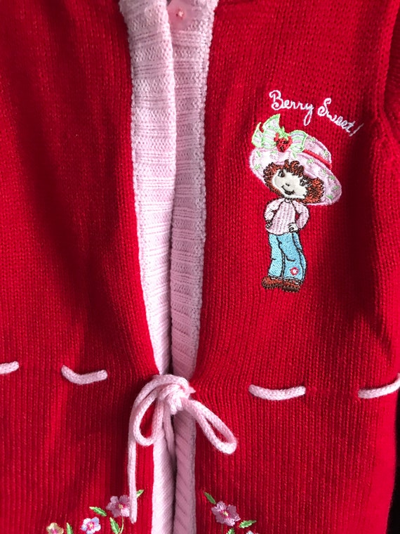 Strawberry shortcake red sweater , hooded sweater