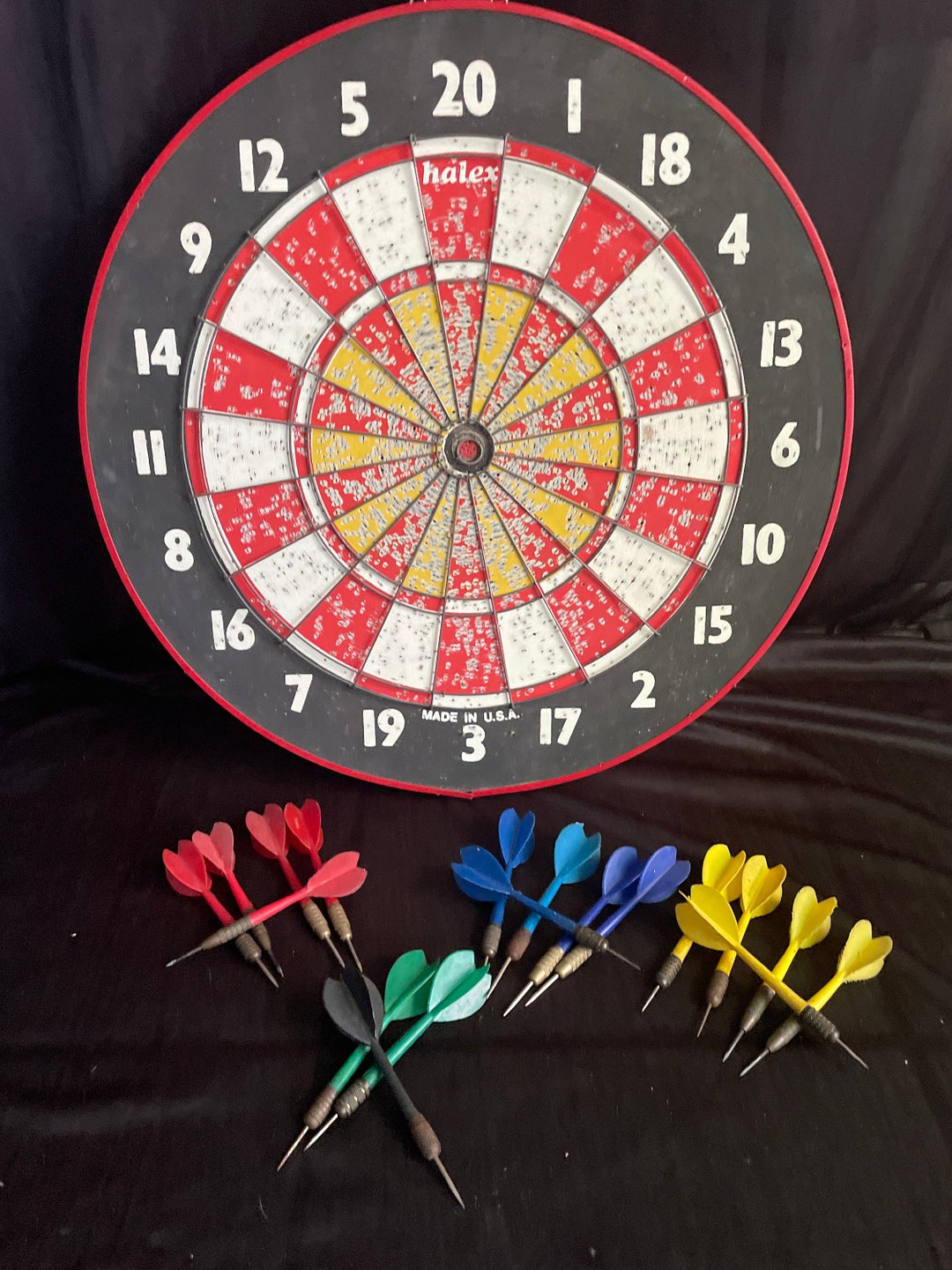 Vtg Dart Board ,double Sided,outdoor , Game Room , by Halex Etsy
