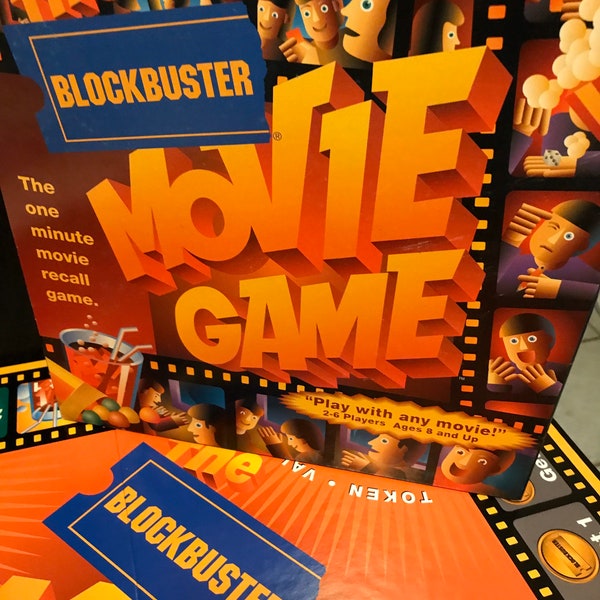 BLOCKBUSTER movie trivia game ,90’s blockbuster  movie rental memorabilia,Nostalgic