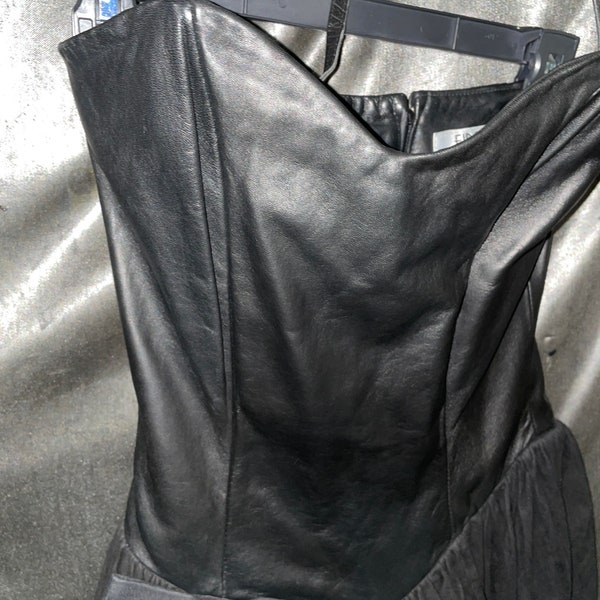 Leather Dress - Etsy