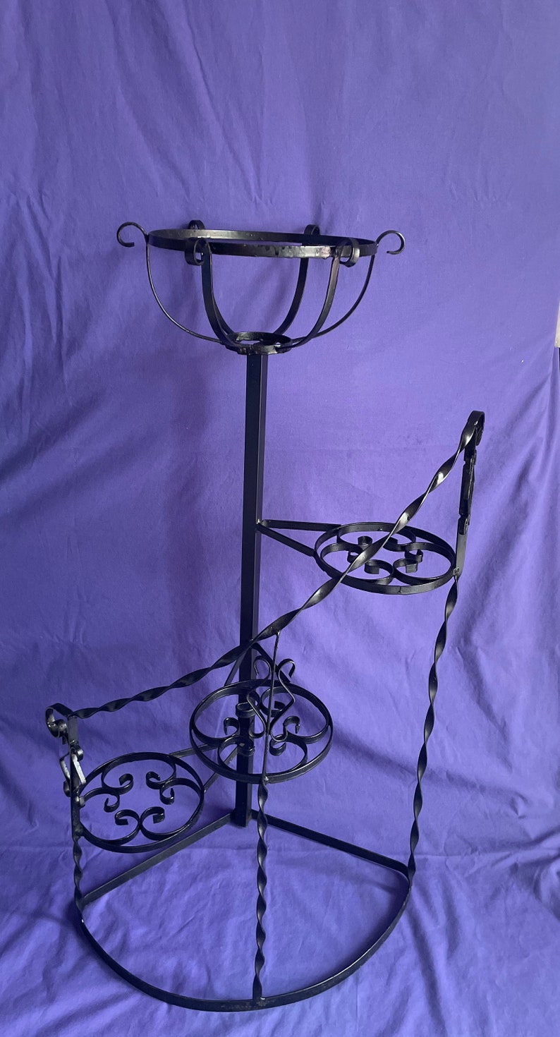 Spiral Staircase Plant Stand 3 Tiered center Planter Pot Etsy