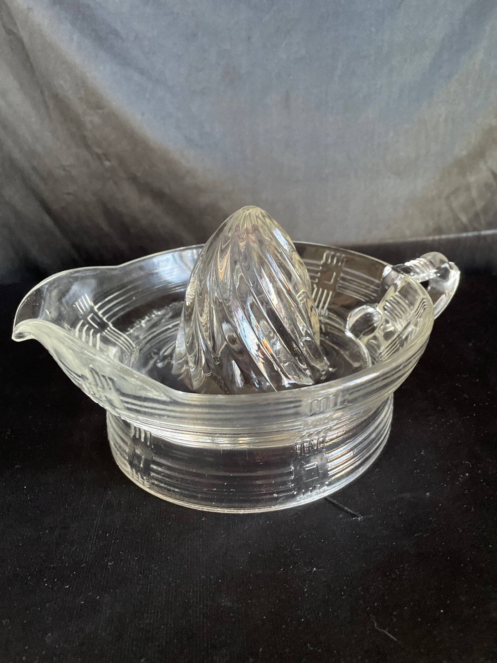 Vtg Glass Reamer Juicer Kitchen Fresh Juicer Hand Etsy