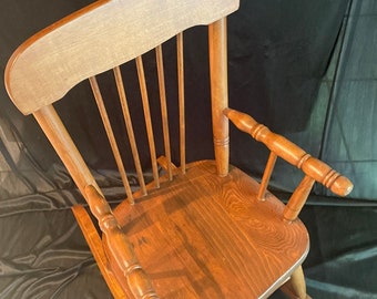 Antique childs rocking chair with music box hotsell