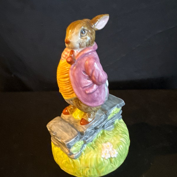 Easter Beatrix Potter ,music wind up , Old Mr Bunny, Revoling , Schmid 1981’
