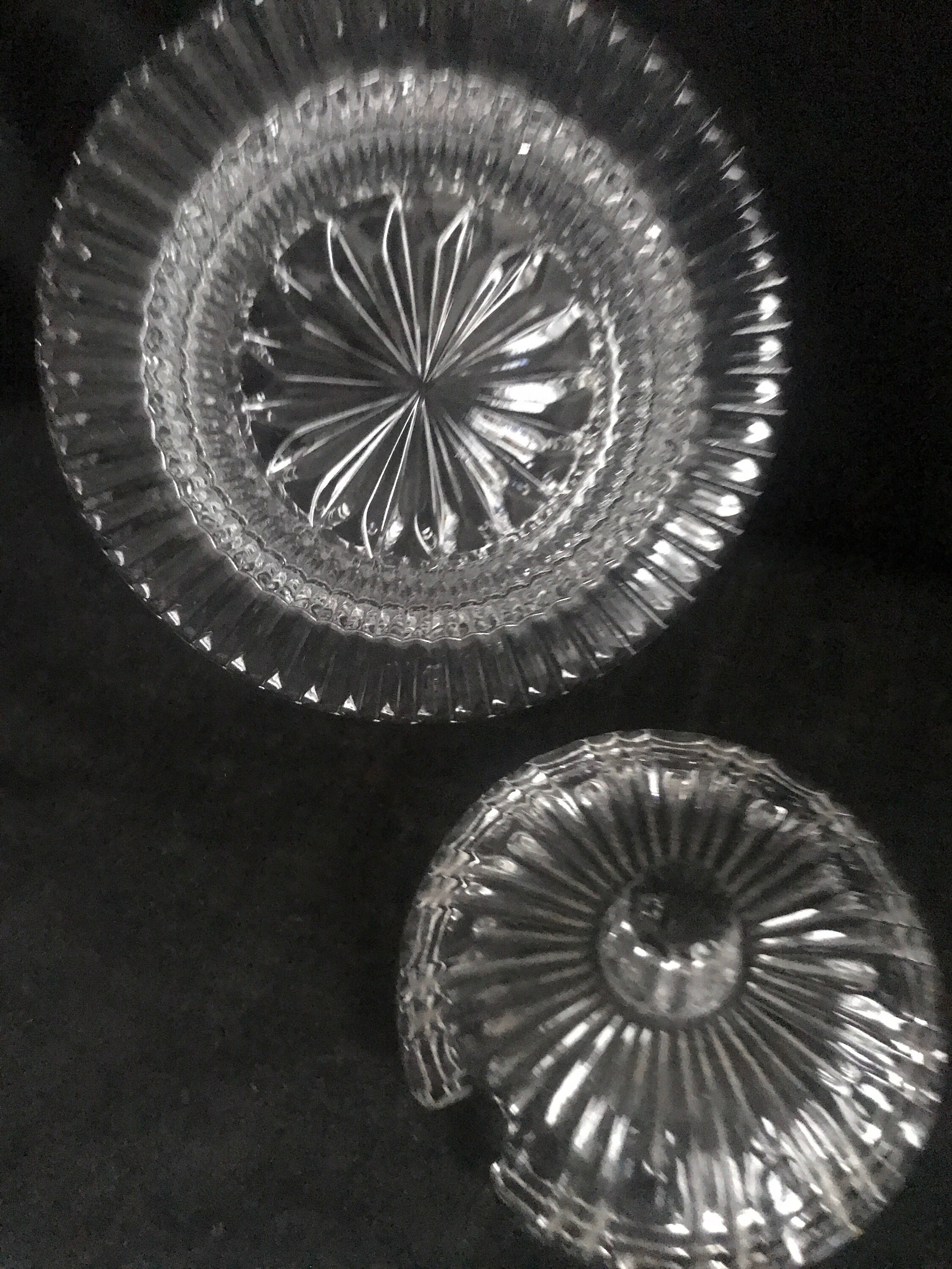 Press Glass Covered Condiment Dish With Attached Under Dish Etsy