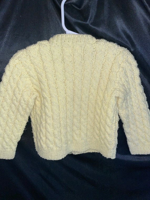 Baby  sweater, Yellow , Hand-knit 18- 24 months ,… - image 3