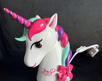 Children room night light , lamp Nickelodeon ,  JoJo Silwa , Unicorn ,Children’s Table lamp