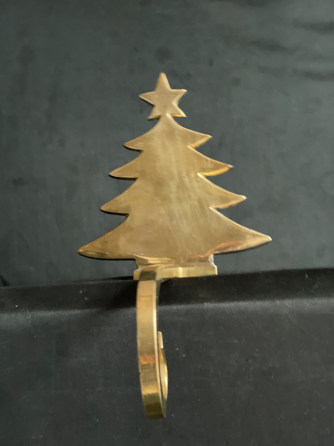 Christmas Tree Stocking Holder Brass Elongated Etsy