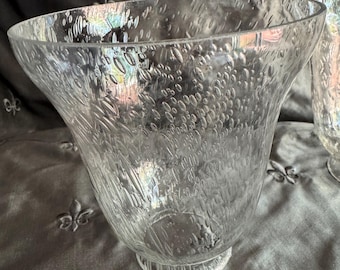 Seeded glass shades , sconce shades , fixtures, lighting ,clear ,