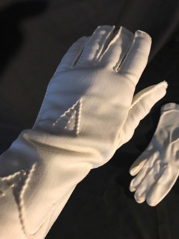 Cocktail Gloves  , ivory , 3/4 length gloves Sz Sm