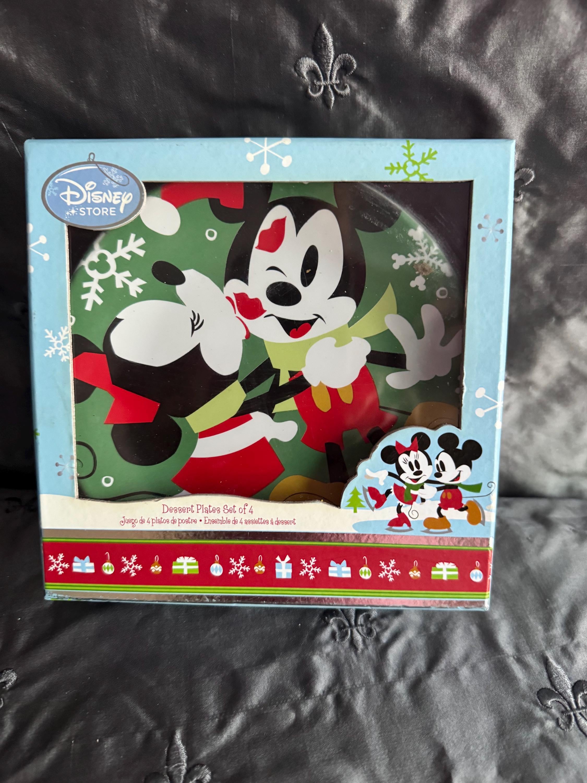 Vintage Mickey Christmas Plates - Etsy
