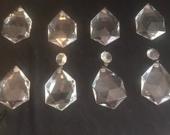 Replacement crystal prims ,6 sided teardrop  chandelier crystal prism