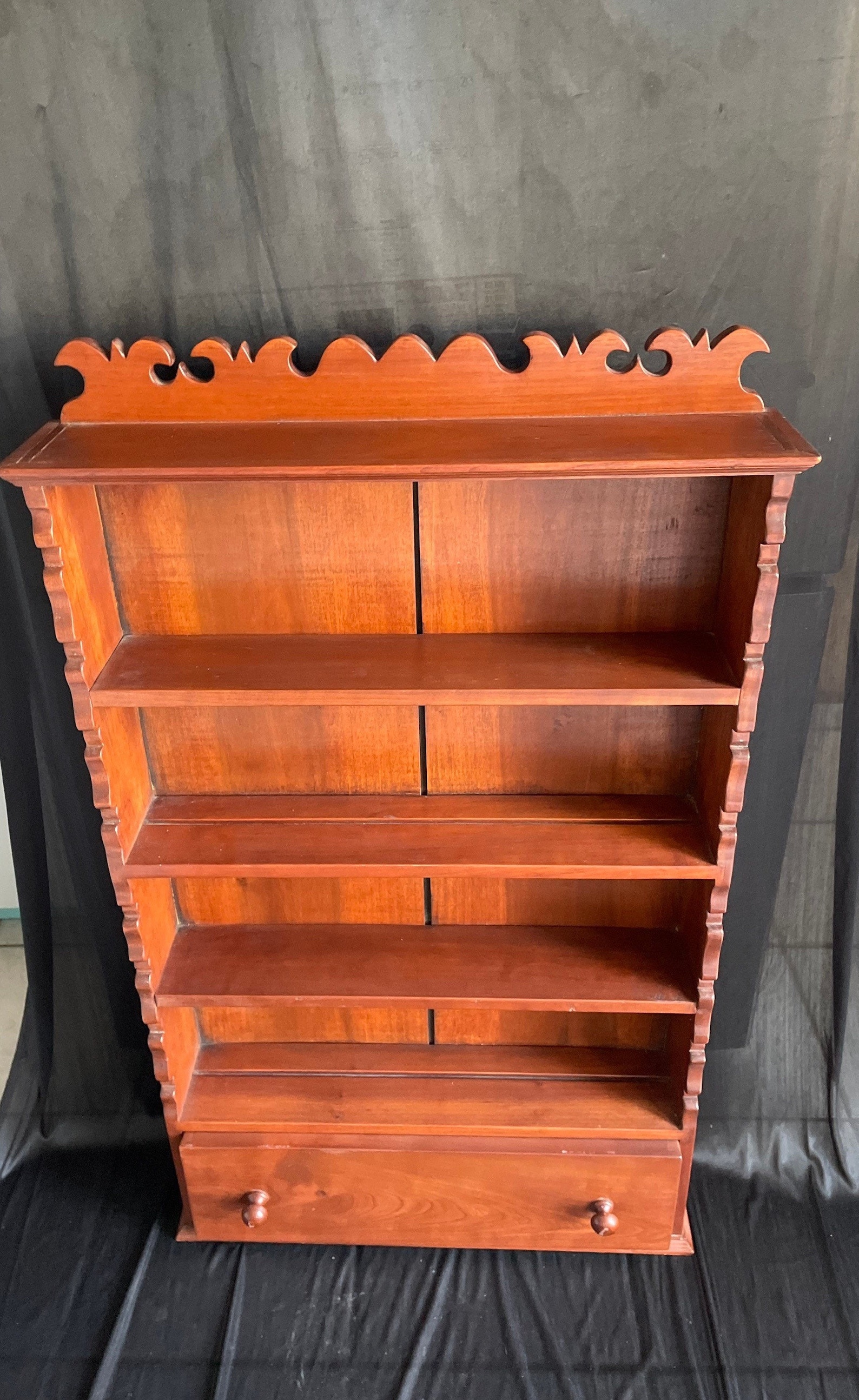 Decorative Wall open 4 shelves w drawerdisplay Etsy