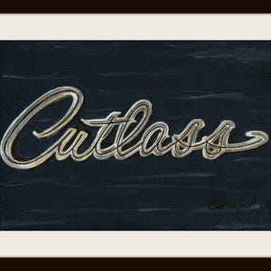 Cutless giclee print of acrylic painting