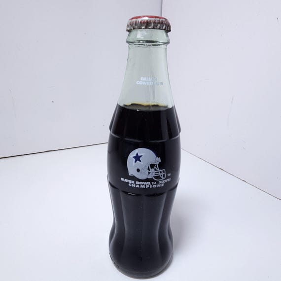 Dallas Cowboys Coca-cola 8 Oz Bottles Super Bowl XXVII XXVIII NFL