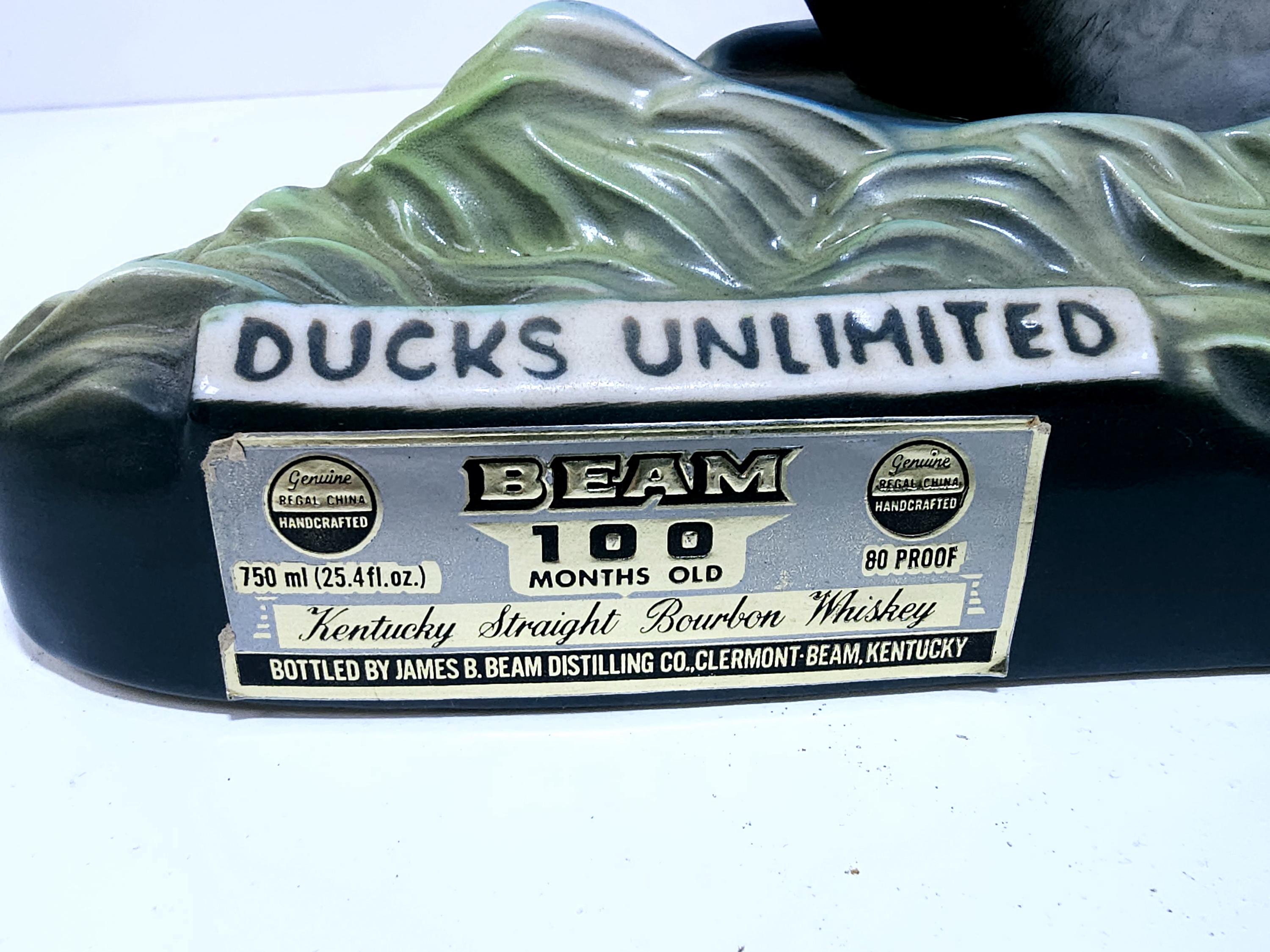 ダックスアンリミテッド　ジムビームバーボンデキャンタ　ヴィンテージ　1970年代 Vintage Jim Beam Ducks Unlimited Decanter 1979 – Canvasback Drake