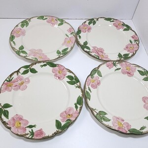 Franciscan Desert Rose Dinner Plates Set of 4 Vintage Floral