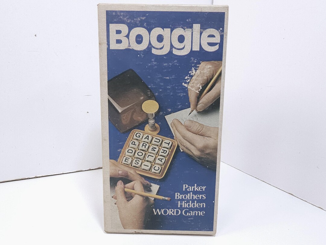 Boggle Box Image Vintage 1976 Boggle Word Game Complete Set – Parker Brothers Original ...
