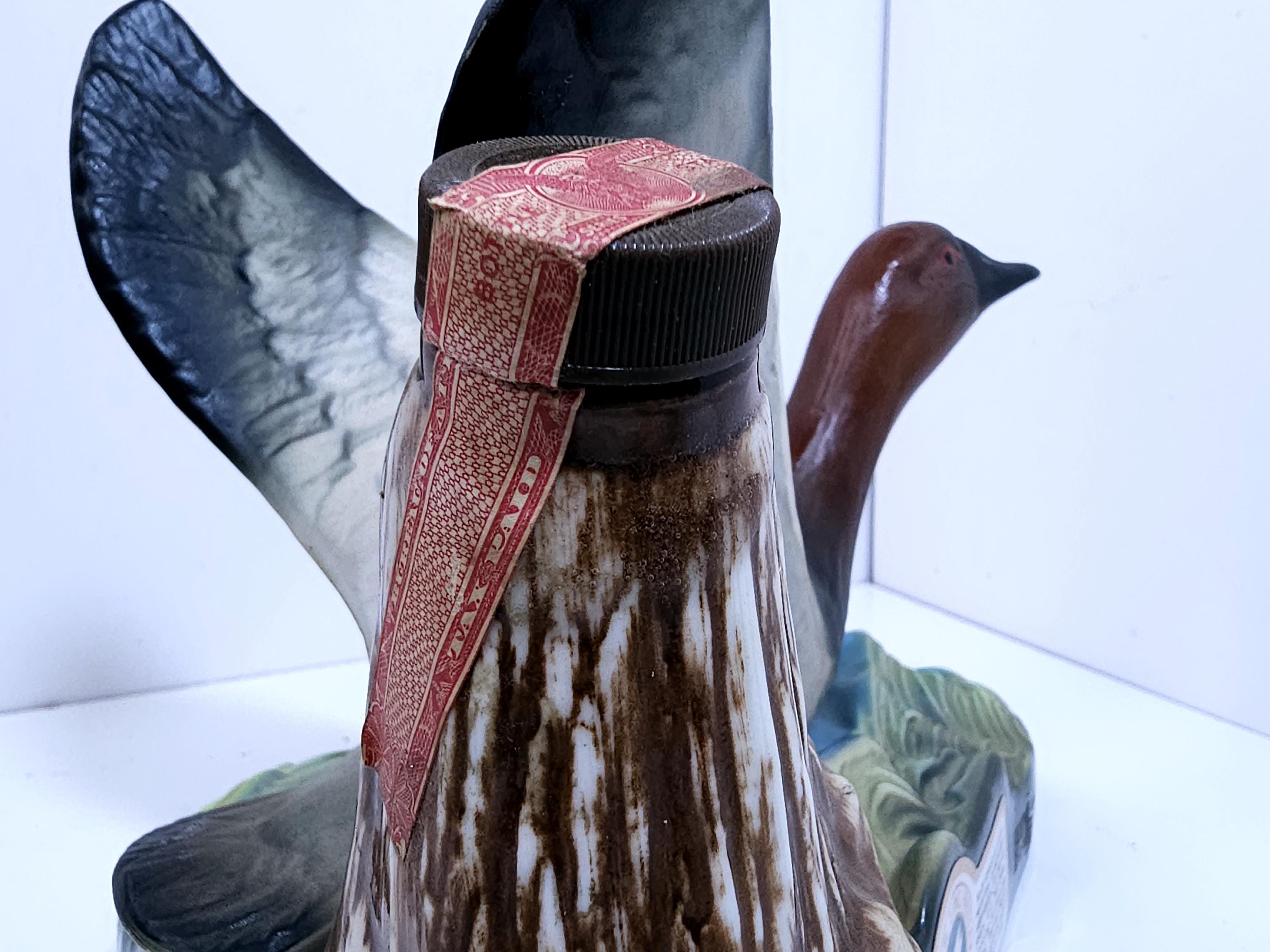 Vintage Jim Beam Ducks Unlimited Decanter 1979 – Canvasback Drake