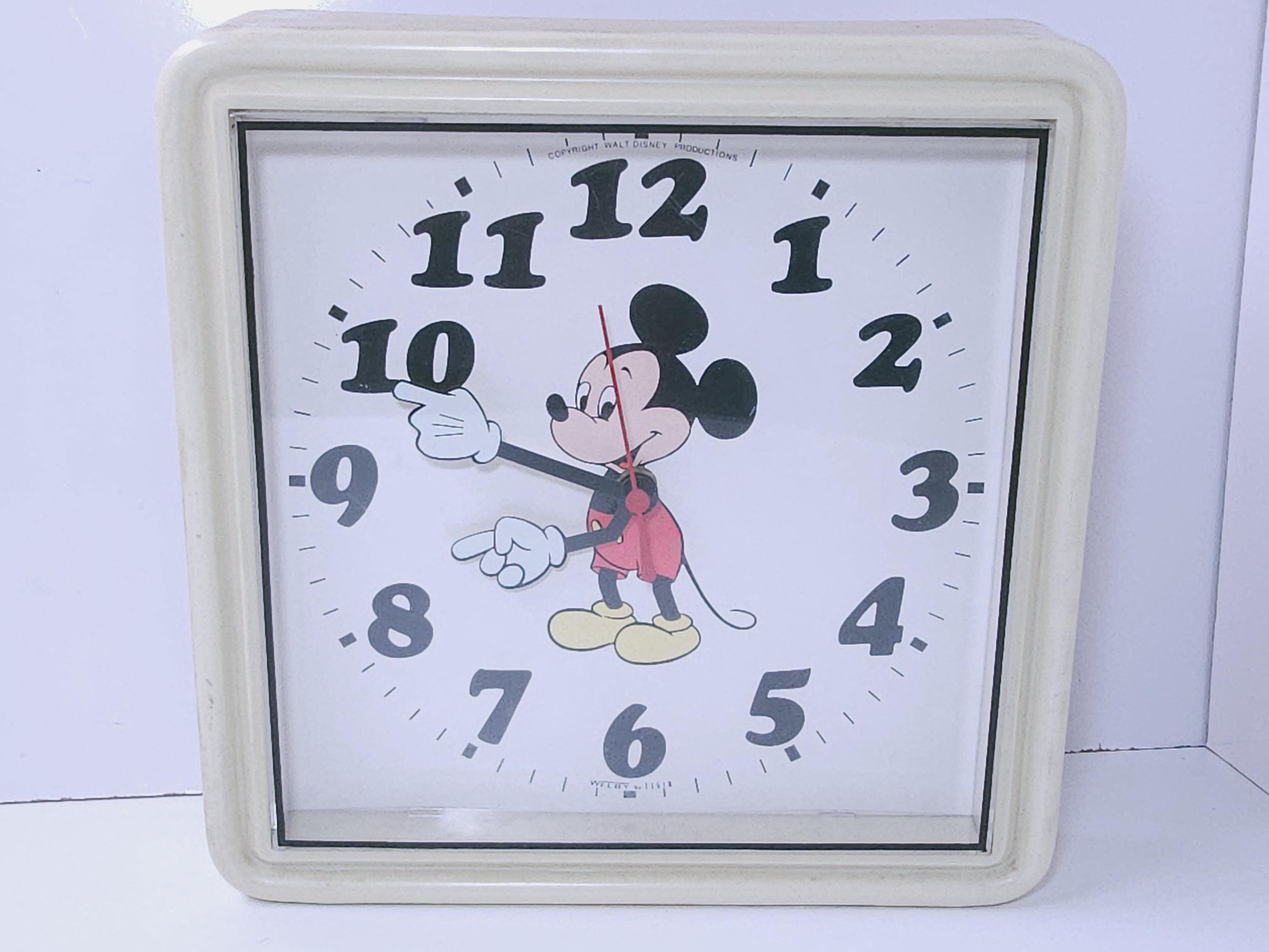 ヴィンテージ WELBY by ELGIN ディズニー ミッキー 壁掛け時計 Vintage Mickey Mouse Wall Clock Welby Elgin Walt Disney