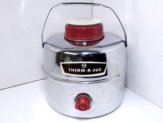 Vintage Knapp Monarch Therm-a-jug Chrome 1-gallon Hot Cold Jug - Etsy