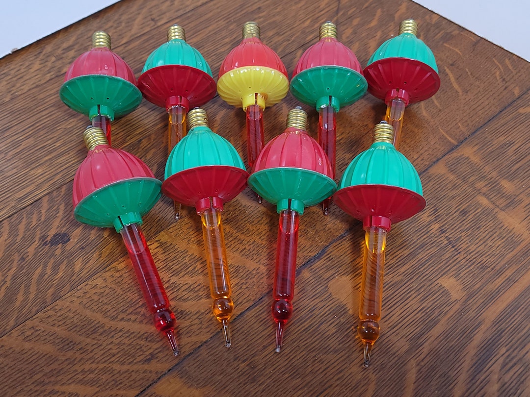 Noma Christmas Bubble Light Replacement Bulbs Lot of 9 Etsy