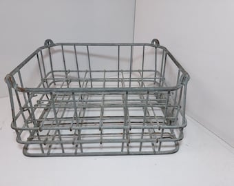 Rare Vintage Metal Wire Lucerne Milkcrate/1968 - Etsy