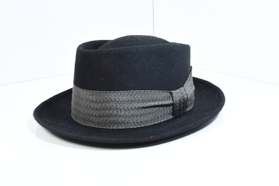 Vintage Adam Premier Quality Black Fedora 6 3/4 - Etsy
