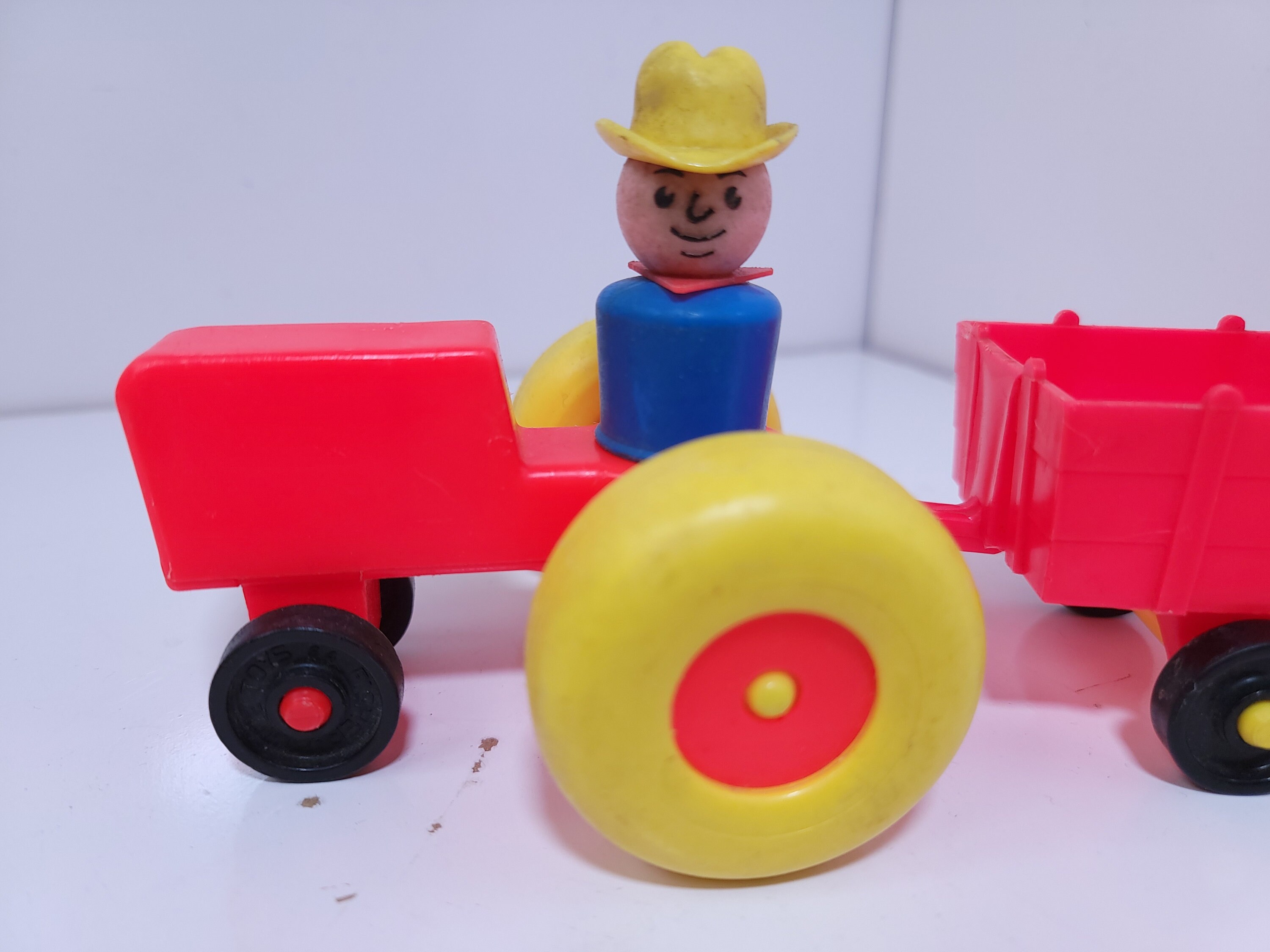 Vintage Fisher Price Little People Farm Tractor With Wagon and - Etsy