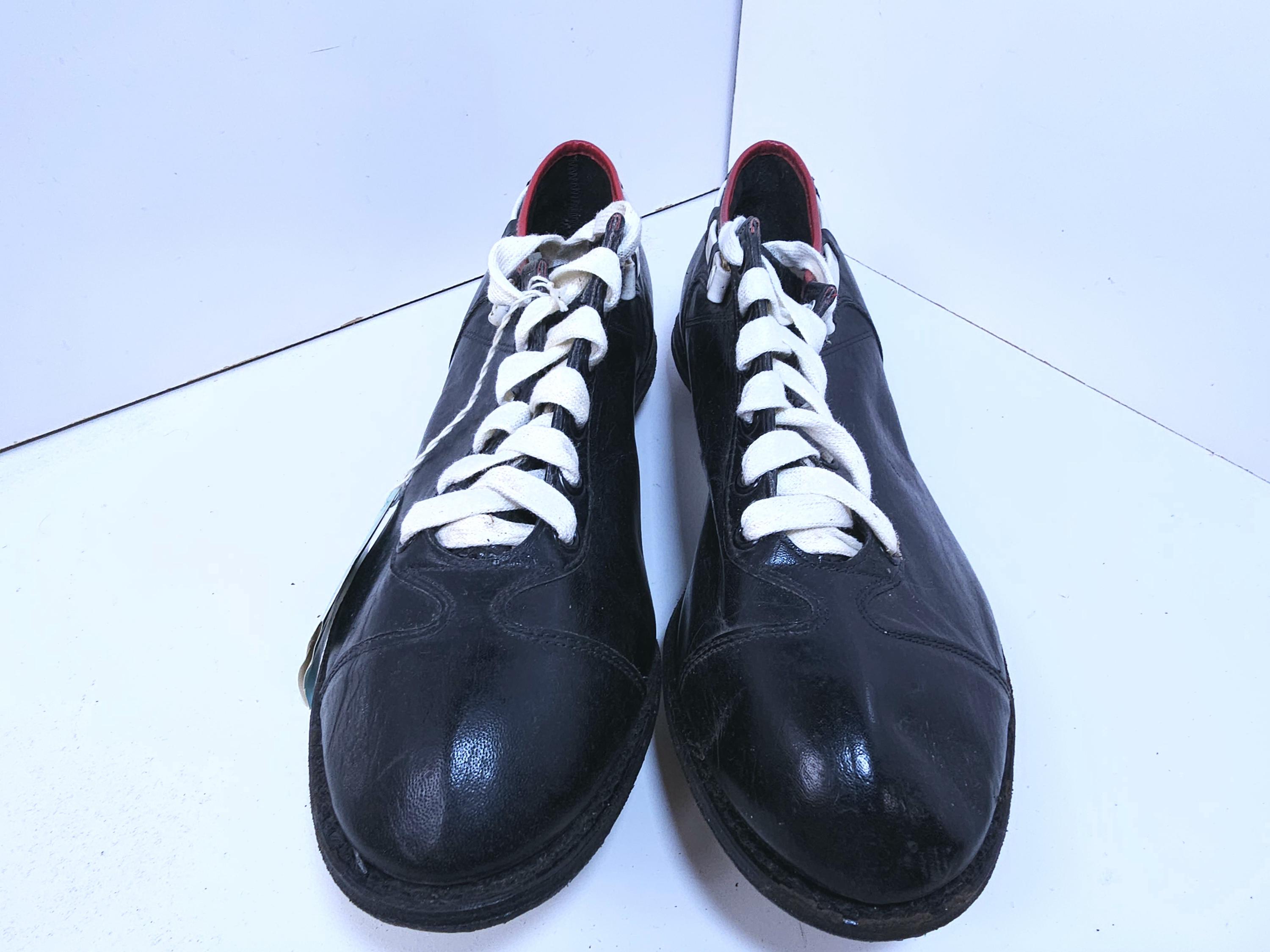 Magnus JB Athletic Mens Size 10‎ Vintage Athletic Shoes Black Kangaroo Leather Vintage Kangaroo Leather Football Cleats With Tags 1950s - Etsy main image 2