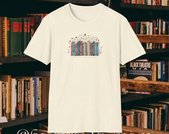 I'm With The Banned Books Shirt Floral Wild Flowers Unisex Softstyle T-Shirt