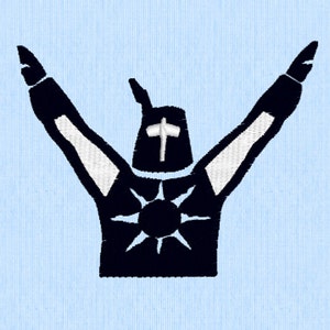 Praise the Sun Embroidery Design