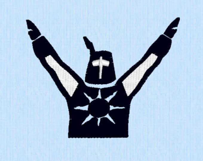 Praise the Sun Embroidery Design