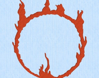 Ring of Fire Embroidery Design